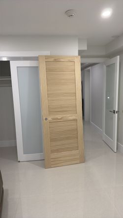 30 in. x 80 in. Louver Panel Unfinished Interior Door