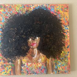 All about the Afro Painting by Me