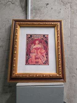Mucha Chocolate Amatller Spain Lady Vintage Art Wall