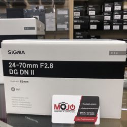Sigma 24-70mm F/2.8 DG DN II Art Lens Sony E Limited Time Sale