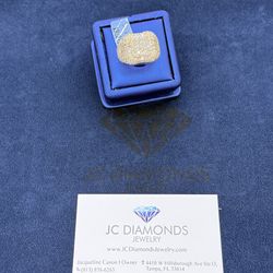 Ring Men Diamonds Round And Baguett Diamonds Real Gold14k 