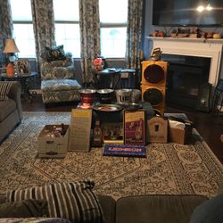 Man Cave Tons Of Stuff Traffic Light Old Signs Plates And A Lot More