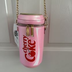 New Cherry Coke Pink Kitsch Crossbody Purse Skinnydip London