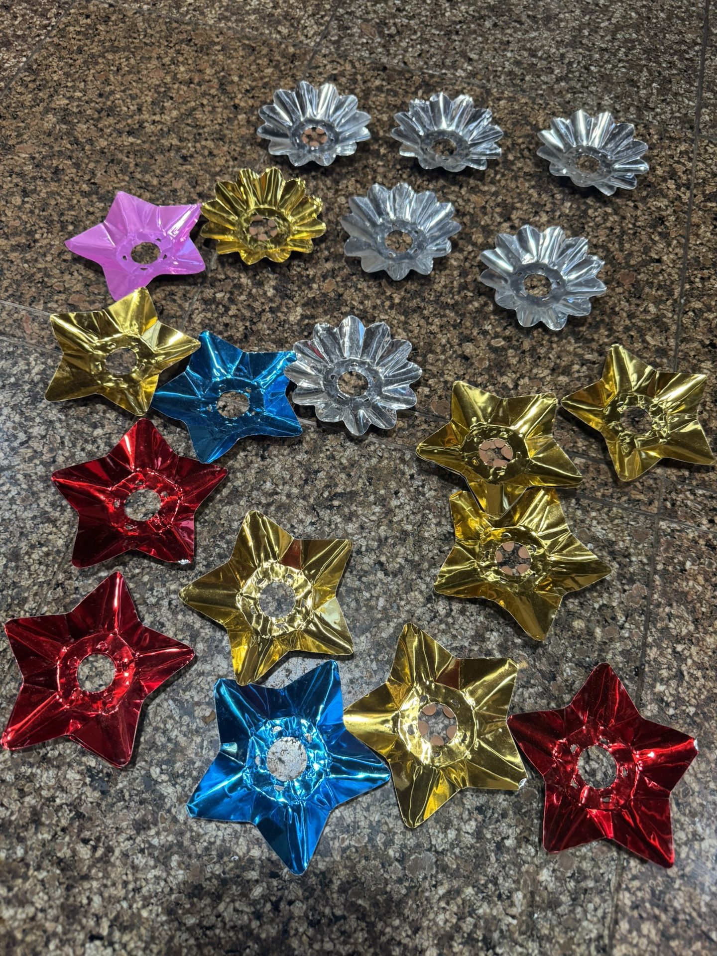 Vintage Foil Christmas Light Reflectors
