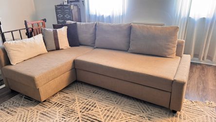 Versatile 3-in-1 Sectional Sofa Bed with Hidden Storage