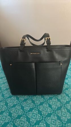 Michael Kors Jet Set Travel Black Pebbled Leather Tote Bag NEW