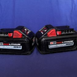 MILWAUKEE M18 REDLITHIUM™ HIGH OUTPUT™ XC6.0 BATTERIES