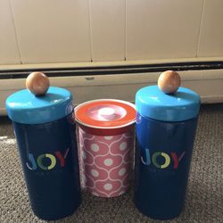 3 Ceramic Containers 