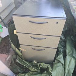 Three drawer filing cabinet