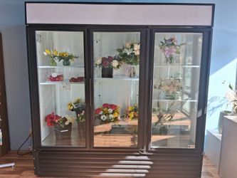 3 door display refrigerator