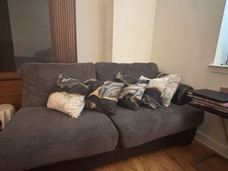 Sectional couch set black / gray