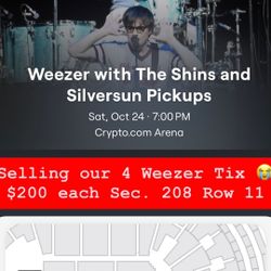 Weezer Tickets At Crypto
