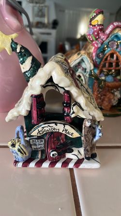 Rudolph's Place Christmas Ceramic House Figurine