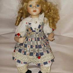 Blonde Porcelain Doll 
