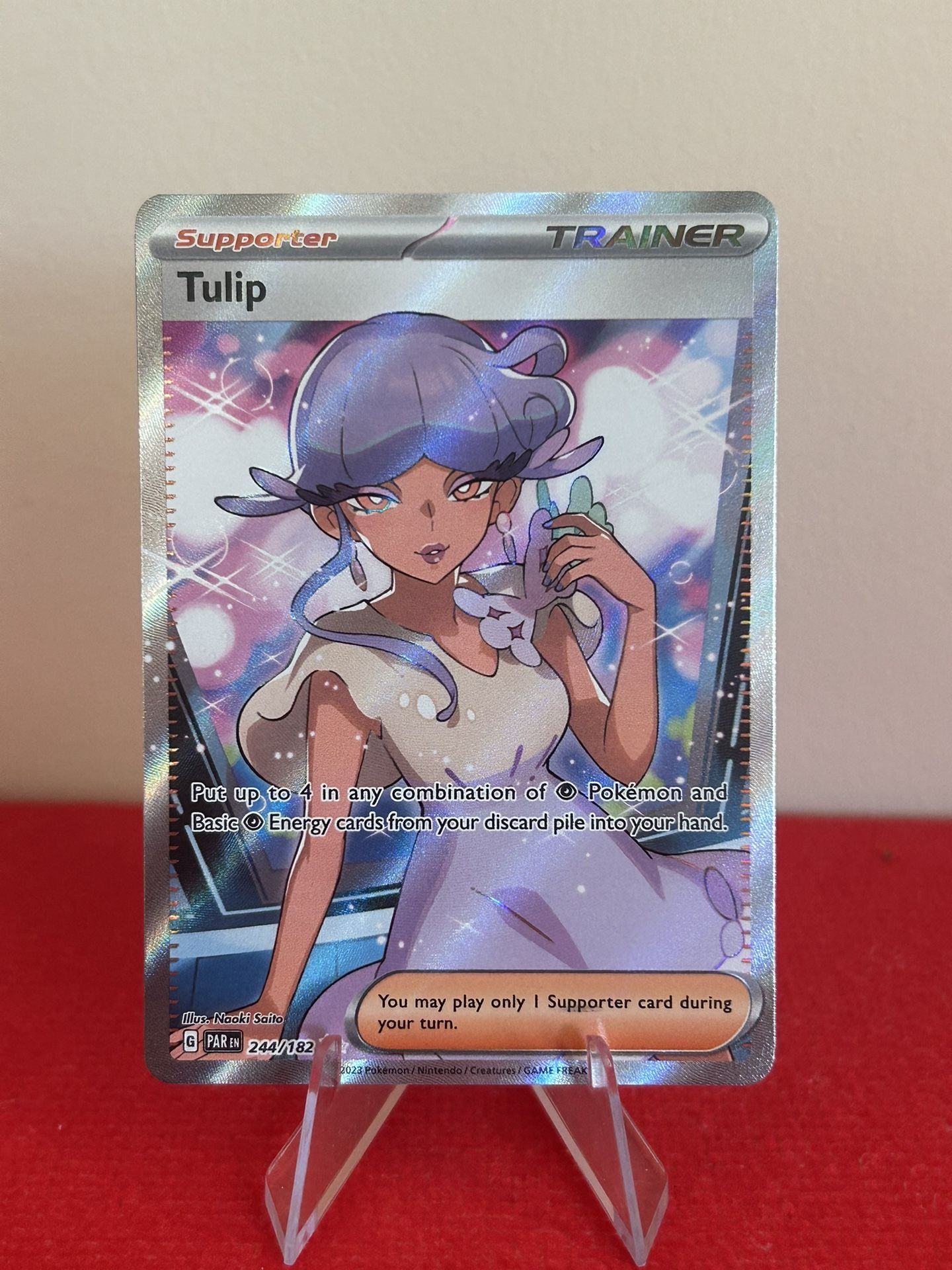 Tulip 244/182 Full Art - Paradox Rift Pokemon Card - NM