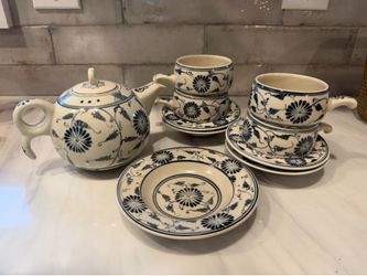 Porcelain Oriental Tea Set