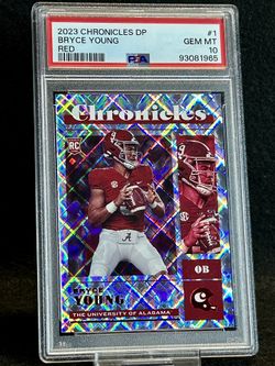 2023 Chronicles DP 💥 Bryce Young 💥 Red Rookie 57/149 PSA 10 💎 Mint Pop 1! - Carolina Panthers