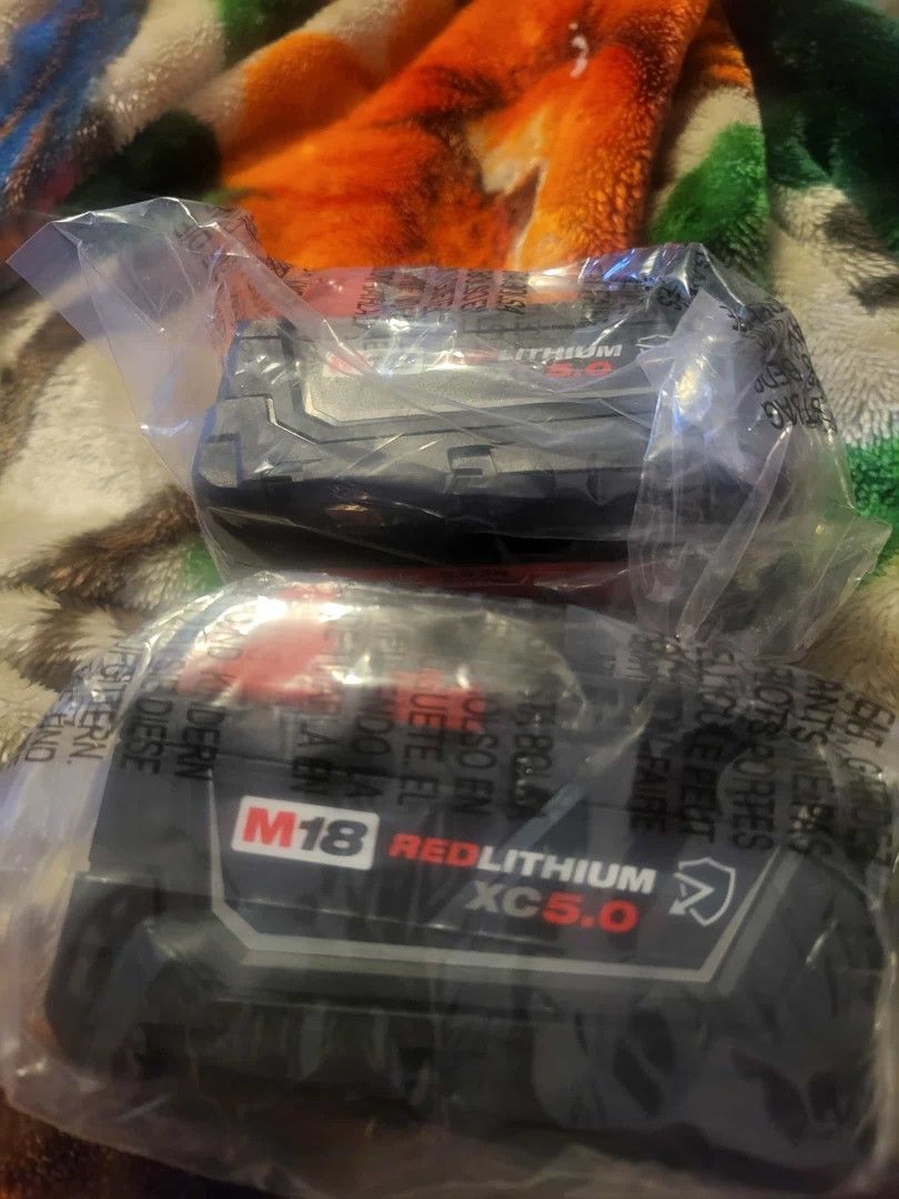 Milwaukee M18 5.0 Battery's 