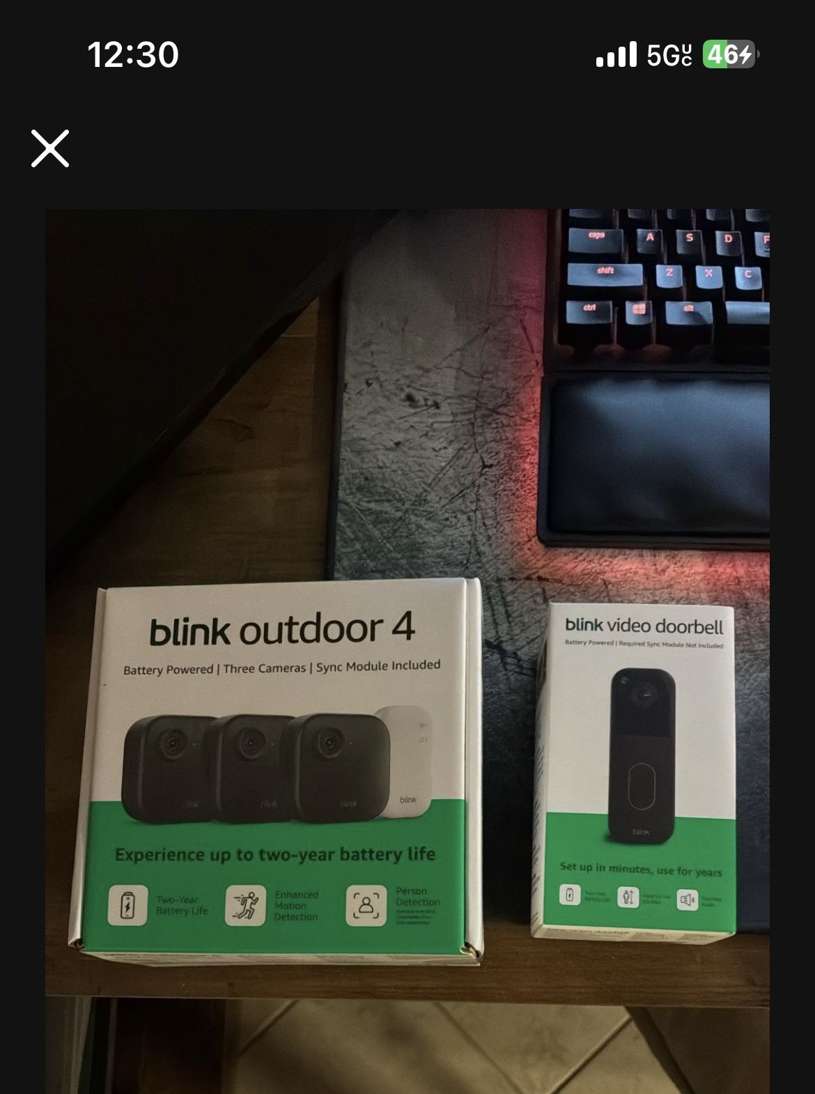 Blink Outdoor 4 + Doorbell Came 