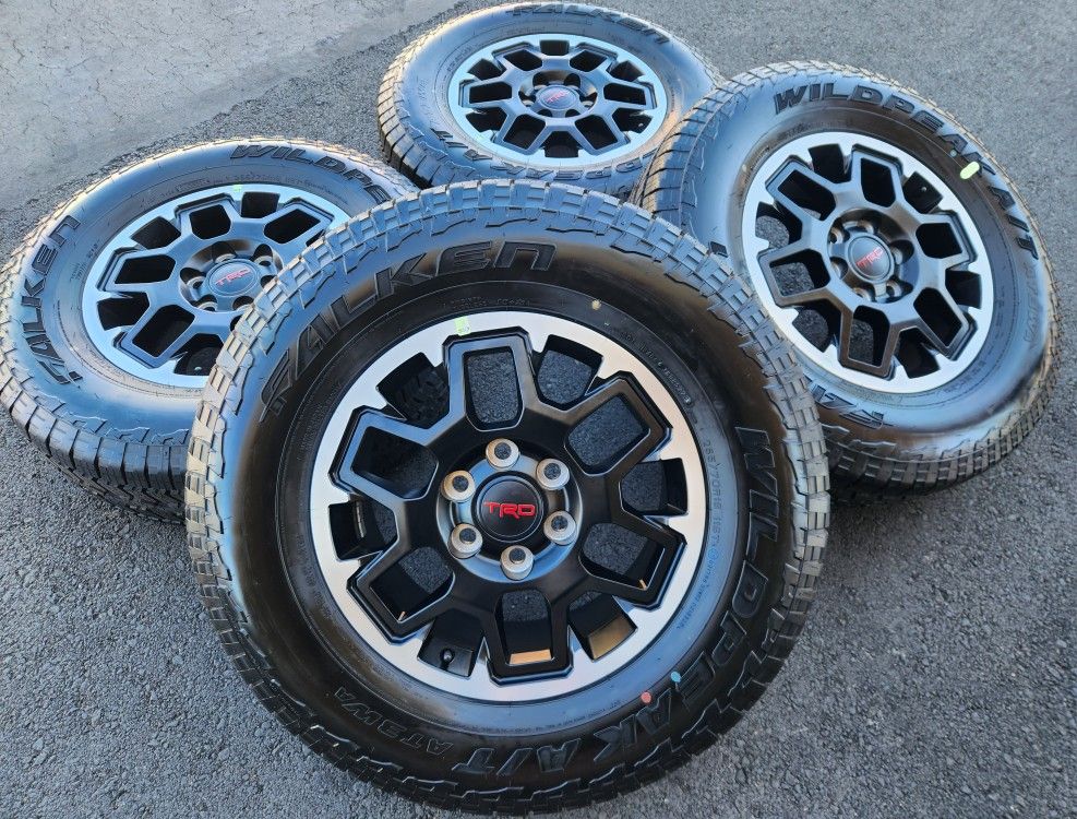 18” Toyota Tacoma/4Runner/Tundra TRD 2024 New OEM Wheels and Tires