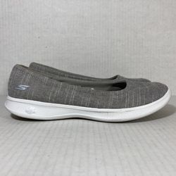 Skechers Go Step Lite Active Comfort Casual Walking Ballet Flat Shoes Wmns Sz 6