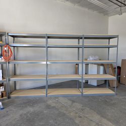 Heavy Duty Storage Rack Shelving 48 in W x 24 in D Boltless Shelves Delivery Available