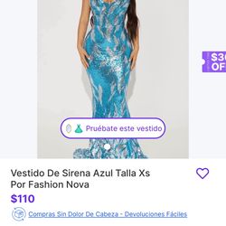 Fashion Nova Blue Dress