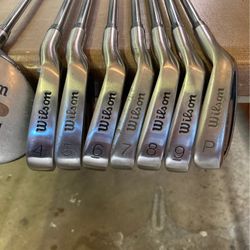 Set Of Men’s Wilson ProStaff SD Woods & Irons