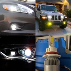 Led Headlights Size 9007 Luces 6000k Bright Glacier White