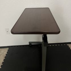 Tall over-bed sturdy tray table-Medical 