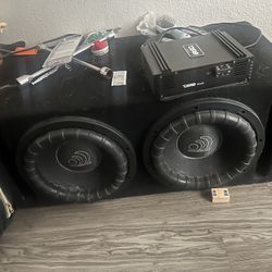 Massive Audio Amp And 12 In Subs