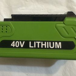 Lithium Battery, 40V, for Wireless Power Tools, 3.5Ah,Replacement for GreenWorks