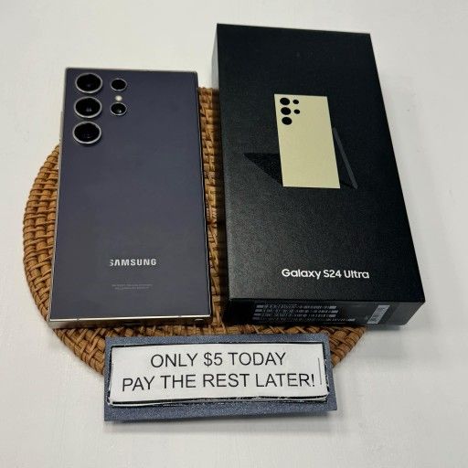Samsung Galaxy S24 Ultra 5G - Pay $5 DOWN AVAILABLE - NO CREDIT NEEDED
