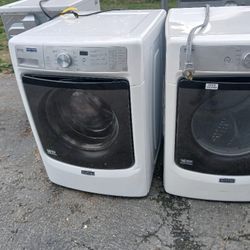 Maytag Commercial Washer And Dryer Set Electric 