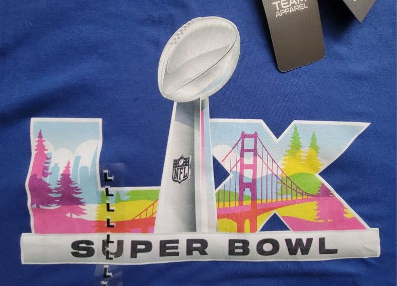 Super Bowl LX Trophy Dimension Legacy T-Shirt - BNWT