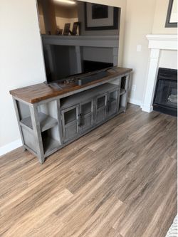 Taylor 81-Inch Grey TV Stand