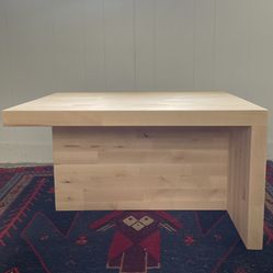 MCM Mid Century Modern Inspired Solid Wood Coffee Table Side Table