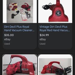 Vintage Dirt Devil Plus By Royal