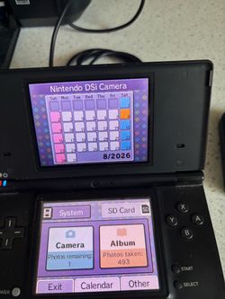 Nintendo DS with super Mario game