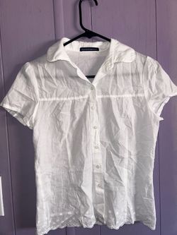 White Collard Shirt (Brandy Melville)