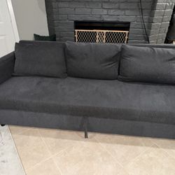 IKEA FRIHETEN Sleeper sofa, Skiftebo dark gray