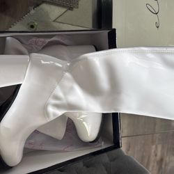 Gogo Boots w zipper white