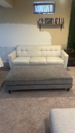 Couch and ottoman
