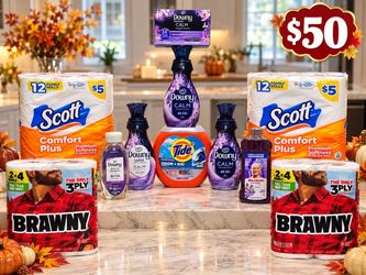 Household Bundle – Tide, Downy, Scott, Brawny