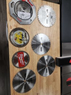 10 saw blade lot 7 included 8 and 7.25 included