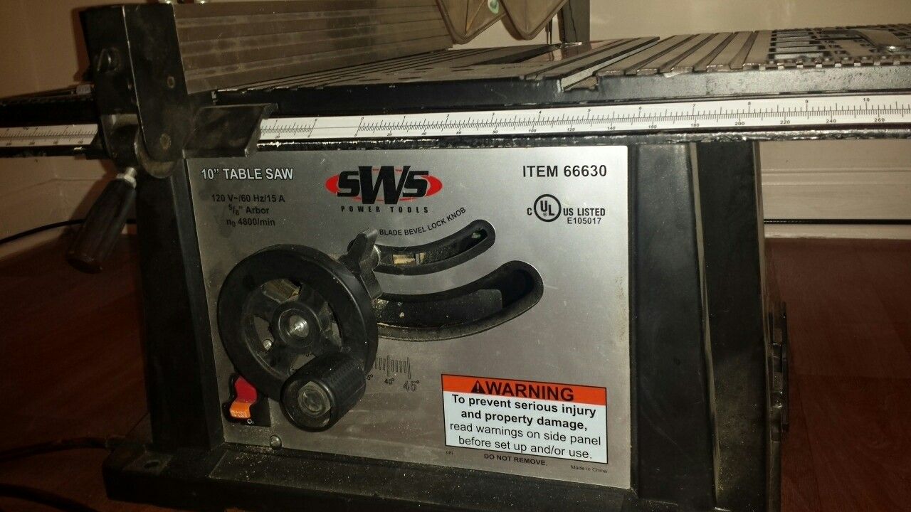 SWS 10" table saw