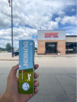 Dunkin Donuts Limited Edition Golf Ball FATHERS DAY In Hand.