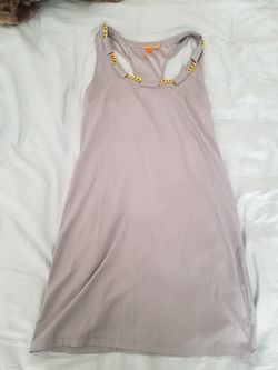 ANAMA grey and gold dress, Sz Sm
