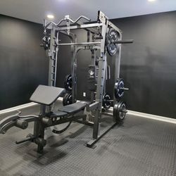 Smith Machine 2001 | Multi-Use Adj Bench | Gym Equipment | Fitness | Squat Rack | Excercise |🔴WEIGHTS AND BARBELL SOLD SEPARATELY 🔴 FREE DELIVERY 🚚
