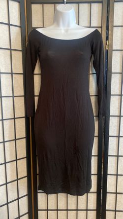 Womans long sleeve black dress size Medium